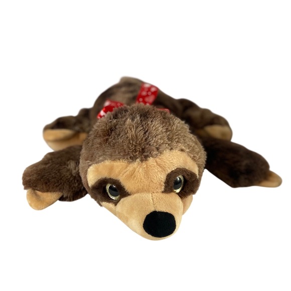 Other - Plush Sloth‎ Stuffed Animal Toy Red Bow